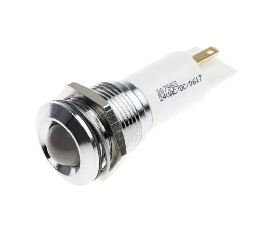 63-4586-24　RS PRO白色指示器，24 V交流/直流，16 mm安装孔尺寸，焊点终止，IP67　207-983