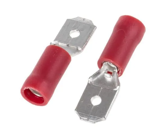63-4641-40　RS PRO红色绝缘黑桃连接器，6.35 x 0.8mm标签尺寸，0.5mm 2到1.5mm 2　534-323
