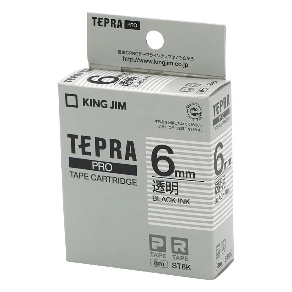 6-4010-01　Tepra Label Printer Cartridge (适用于Tepra PRO) 清除　ST6K