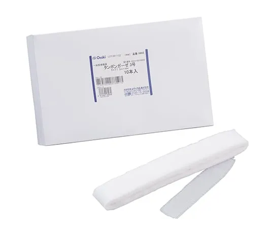 61-7355-46　Tampon Gauze No. 1.5 1.5 Cm x 40 M, 10 Pcs　16000
