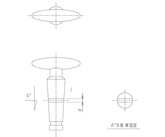 65-2347-50　双向止动封闭玻璃锁扣12/30　2100-12