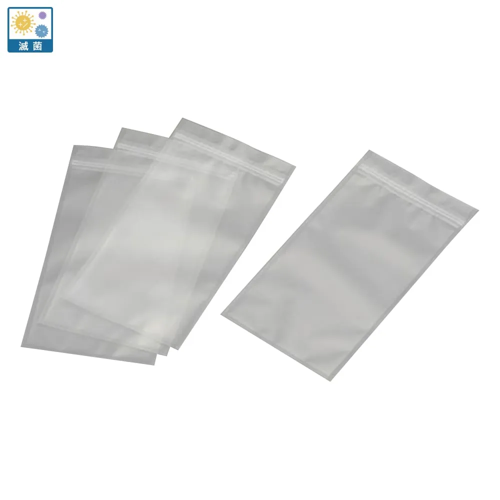4-3099-31　Gas Barrier Chuck Bag (High-Sealing Special Chuck) 40 Pieces Pack (Flat Bag with Chuck) Sterilized　T310W160