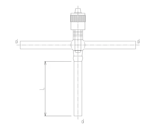 62-2091-63　高真空无油阀T型芯棒材料:PTFE　2260-8