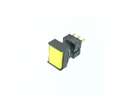 63-3170-79　矩形按钮开关纯黄　A16JPYM1