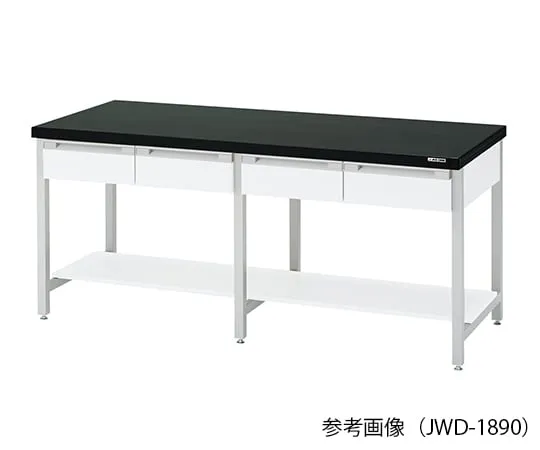 3-1349-11　工作台 (两侧有抽屉的钢材) 1200×900×800 mm　JWD-1290