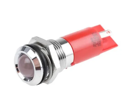 63-4585-53　RS PRO红色指示器，24 V交流/直流，14 mm安装孔尺寸，焊点终止，IP67　205-319
