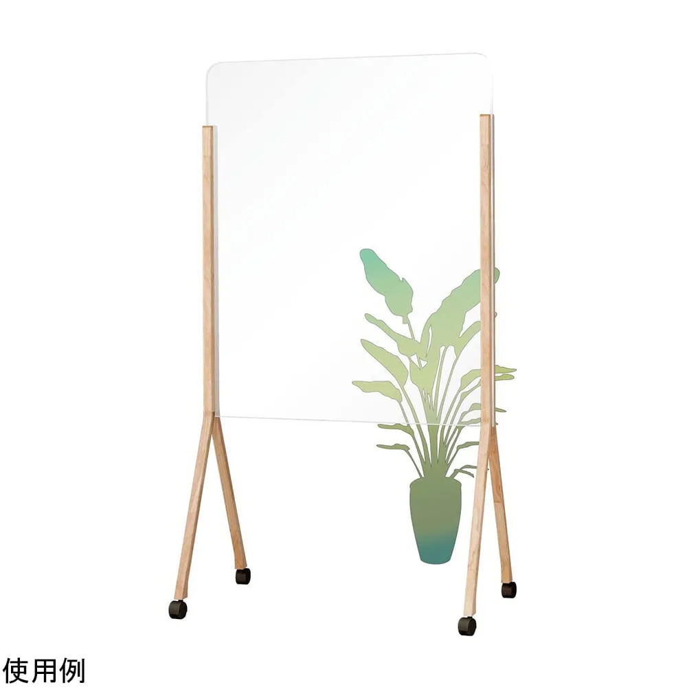 4-4539-01　Wood Base Mix Transparent Board Vertical Form/Wood Frame　WMTP34