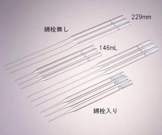 62-1610-21　无菌巴斯德管，无棉塞146 mm　13-678-651