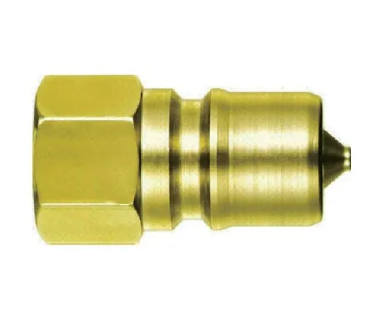 68-5036-09　［Discontinued］SP Coupler Type A Plug Brass Nitrile Rubber NBR (SG) Mating Side Mounting Size R2 (19106)　16P-ABRASSNBR