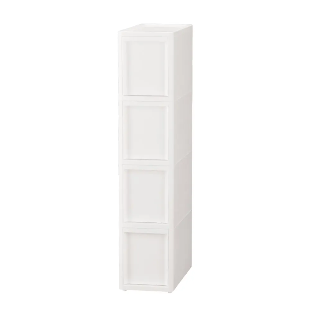 4-5217-11　Lise Style Slim Stocker All White M x 4 Racks　M4SLIM