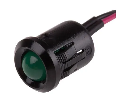 63-4585-86　RS PRO绿色指示器，2 V直流，12 mm安装孔尺寸，导线终止　206-514