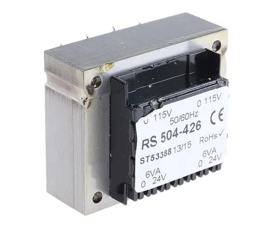 63-4636-60　24V交流2输出通过孔型PCB变压器，12VA　504-426