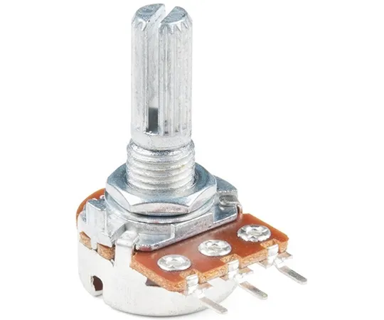 67-0421-10　Rotary Potentiometer - 100k Ohm, Logarithmic (Panel Mount)　COM-14624