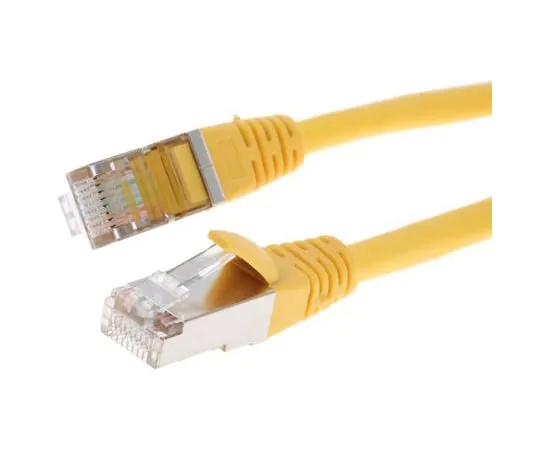 63-4645-44　RS PRO Yellow PVCCat5e电缆F/UTP,5m公转RJ45/公转RJ45终止　556-297