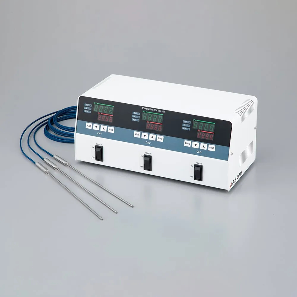 1-5724-21-20　Free Power Supply Digital Temperature Controller 0~999°C K Thermocouple x 3 with Calibration Certificate　TS-K3G