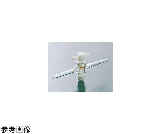 65-6841-74　PTFE Two-Way Cock (with Rubber Stopper) φ6 16　2010-01