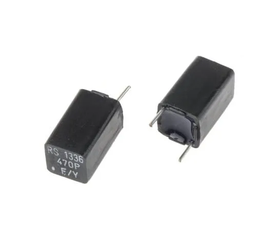 63-4560-20　RS PRO聚苯乙烯电容器470pF63V直流±1%通孔容差7.5mm　116-240