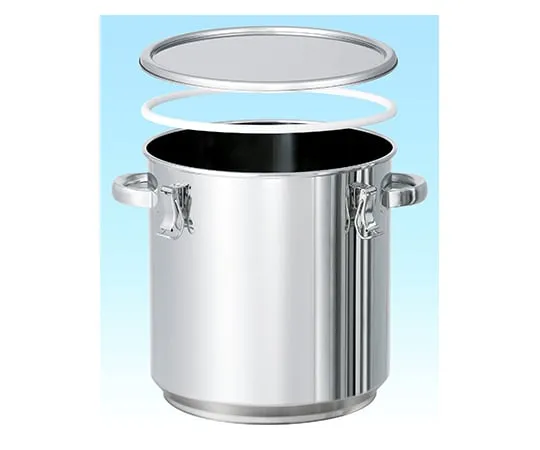 62-1369-28　聚四氟乙烯包装10L堆叠式不锈钢密封容器　CTH-STA-PTFE-24
