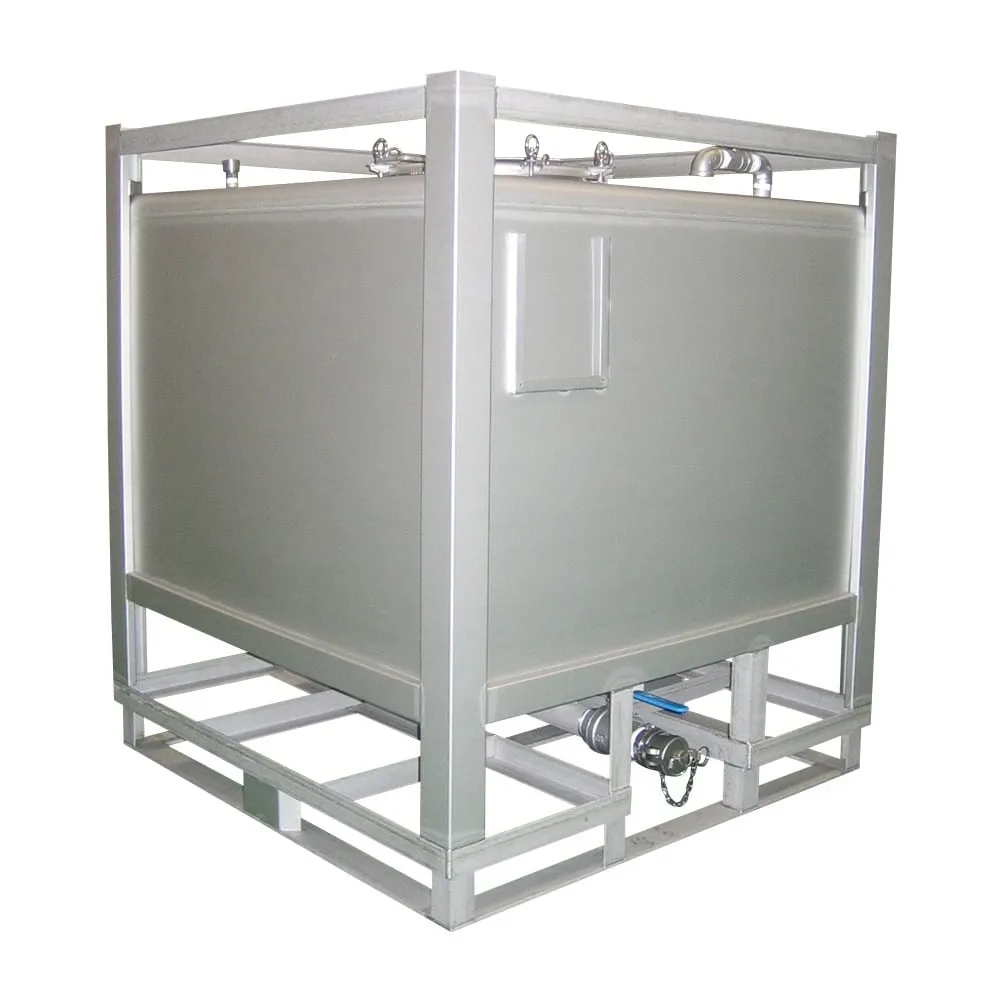 4-3541-01　Stainless Steel Square Transport Container 1000L　SUS-1000