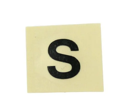 61-7398-10　字符印章黑色S 15毫米　CL15B-S