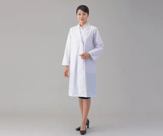 2-7318-01　男士白大衣S检查用抗菌型　MR110