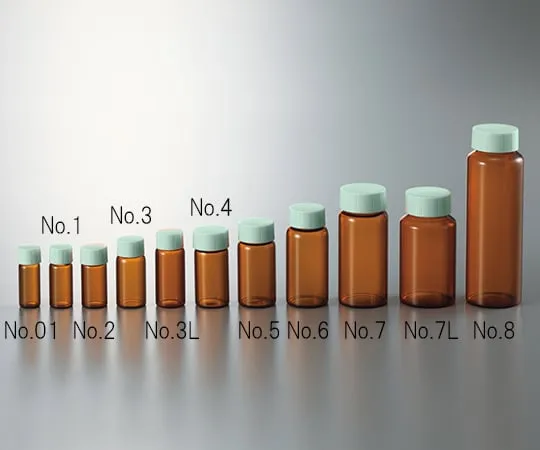 3-4949-01　CC螺丝管棕色绿盖3.5mL　No.01