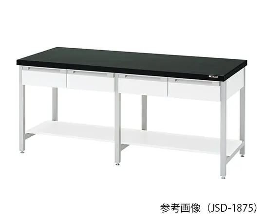 3-1345-11　工作台 (单面有抽屉的钢制) 1200×750×800 mm　JSD-1275