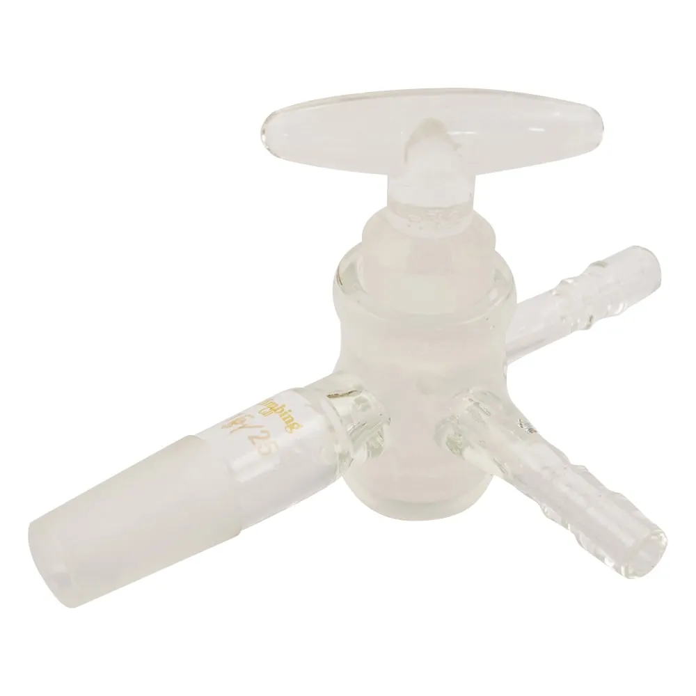 1-4349-01　3WAYCock I型玻璃Cock Standard Ground Glass Joint TS 15/25　CL0414-01-10