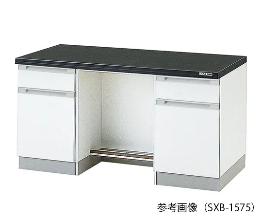 3-5719-21　实验室侧工作台 (木型) 1500×750×800 mm　SXB-1575