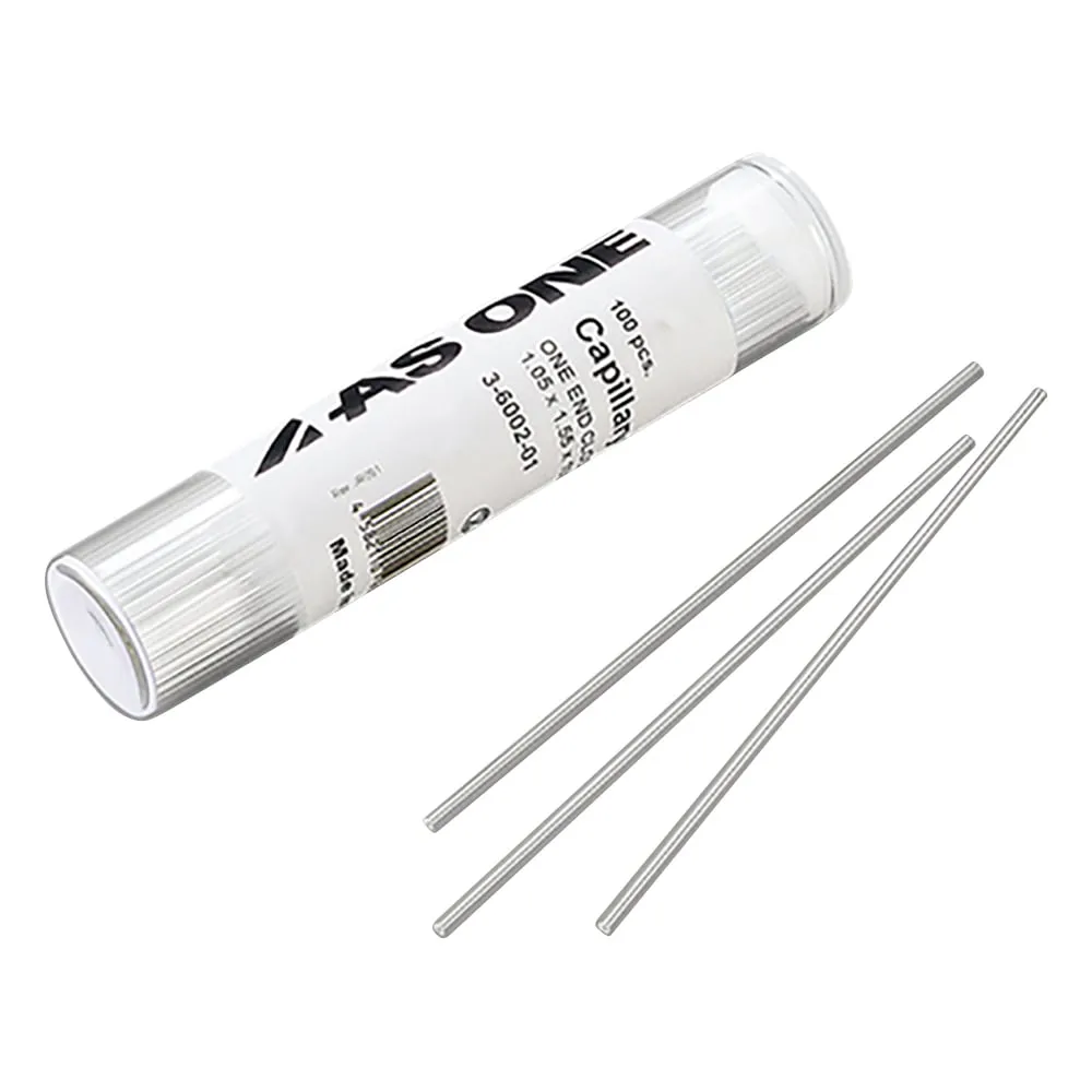 3-6002-01　［已停用］熔点测定用毛细管一端密封100 mm 100个　-