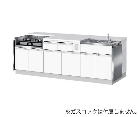 4-1166-01　教师烹饪台双面刨花板　CKD-2290MT