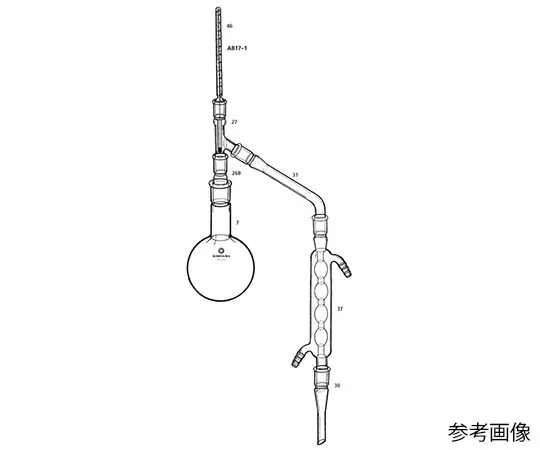 63-4258-49　大气蒸馏装置500mL　AB17-1-1