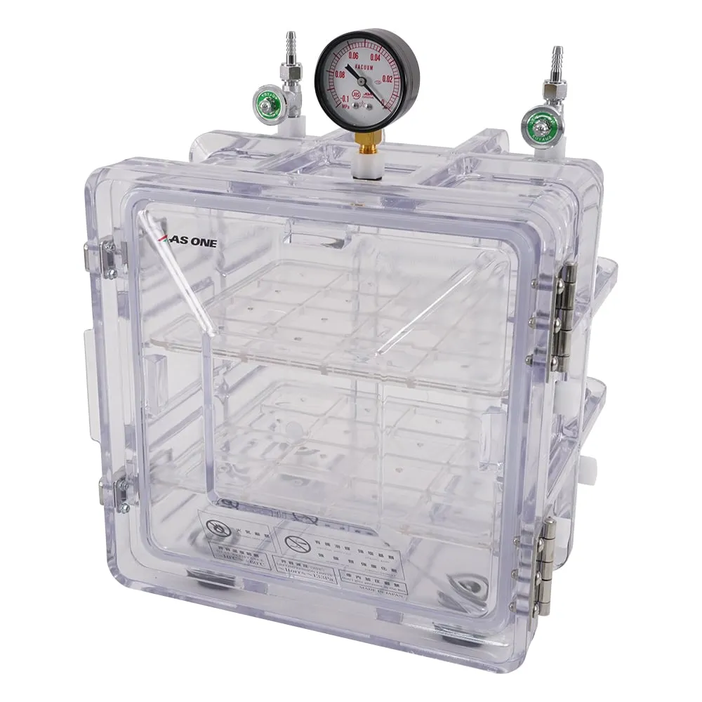 1-6158-01-20　Molded Vacuum Desiccator 300 x 287 x 325 mm with Calibration Certificate　MVD-100