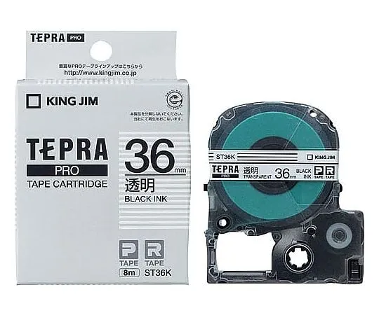61-0601-41　Tepra PRO标签印表机磁带匣，清晰的黑色字元36公厘　ST36K