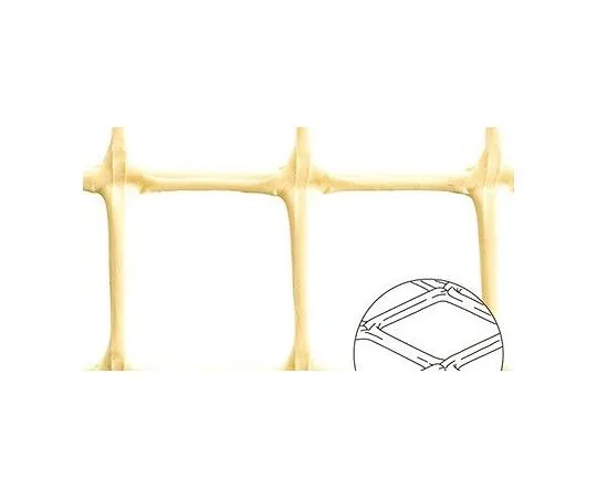 64-4313-48　Trical Net Industrial HD N -28 Ivory Pitch 25 mm x 25 mm Width 1 m x Length 1 m