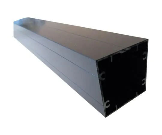 64-4998-57　Aluminum Support Angle 50x50x1.4 Black with Screw Hole 3.65 m　AA110KS