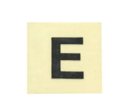 61-7397-95 字符印章黑色E 15毫米 CL15B-E