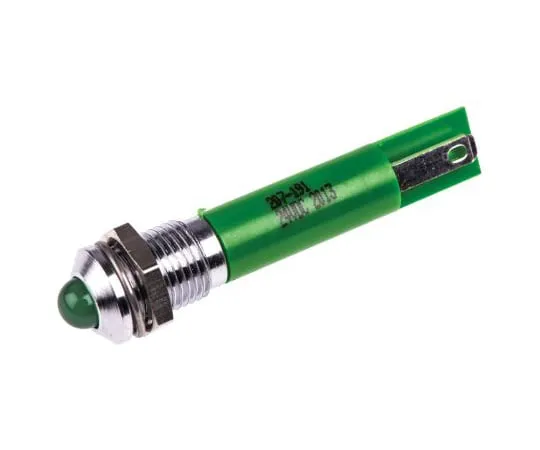 63-4585-98　RS PRO绿色指示器，24 V直流，8毫米安装孔尺寸，焊点终止　207-191