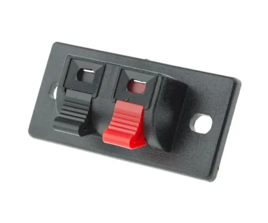63-4610-49　RS PRO Panel Mount Speaker Terminal Socket,2Way,3A, Quick Connect Terminal　392-677