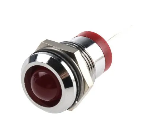 63-4587-56　RS PRO红色指示器，2V直流，12 mm安装孔尺寸，铅针终止　211-954