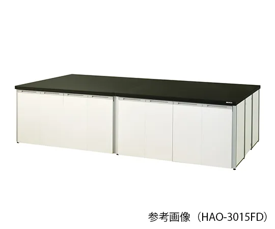 3-7738-01　中央实验室工作台 (带折叠门的框型) 1800×1200×800 mm　HAO-1812FD