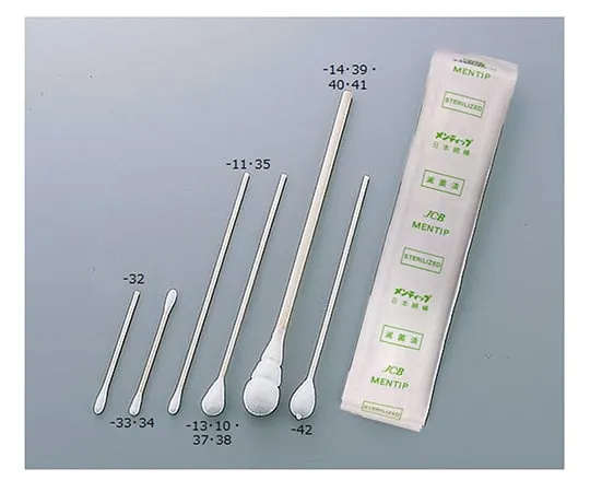 0-319-09　Mentip (Wooden Shaft) Gynecology/Throat/Dermatology φ8.0 x 153 mm 1 Box (2 Pieces x 200 Bags)　2A1508