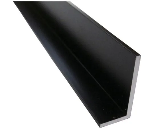 64-5002-19　Aluminum Uneven Angle 50x25x3.0 Black 4 m　FA143K
