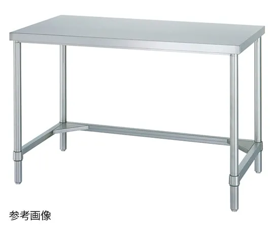 1-1636-33　安静的不锈钢工作台宽度600 x深度450 x高度800公厘　WT-6045SI