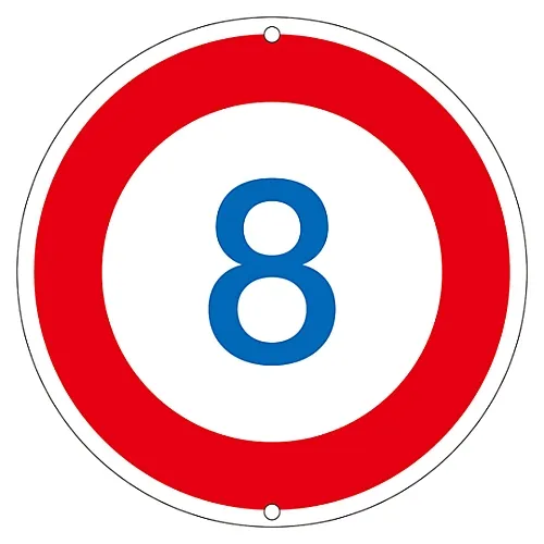 61-3392-75 道路标志8号公路323-8K 133222