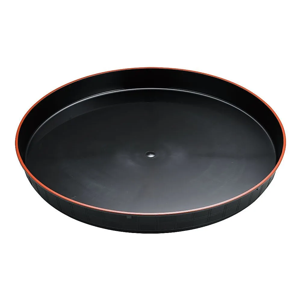 62-6652-75　Plastic Container Ichimatsu Black Red Edge 50 (Pack of 5)　50