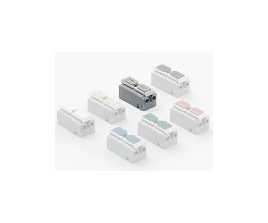 63-3090-96　Screwless Terminal Block 1-pole 4-wire grey　ML-3000-4P-GY