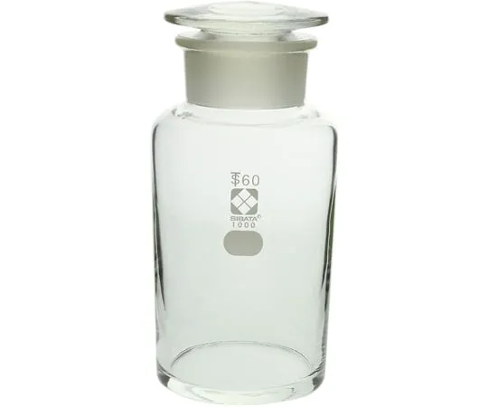 62-3786-30　Common Mating Wide Mouth Reagent Bottles White 1000 mL 10 Pieces　017070-1000A
