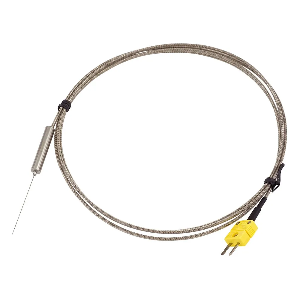 2-4965-01-57　Ultrafine K Thermocouple (sheath type, with connector) with Lead Wire with Chinese Calibration Certificate　DS-1200-N50