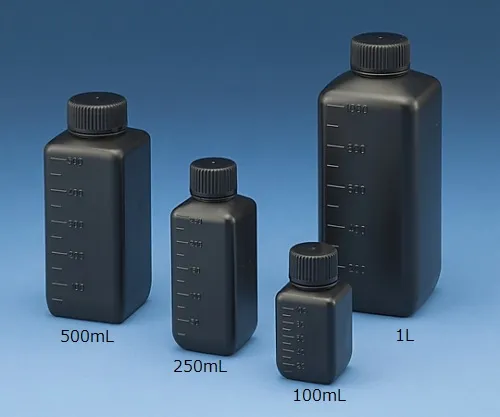 15-6301-55　J瓶方型窄口遮光剂100mL杀菌　-